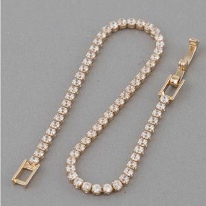 Princess cut bracelet